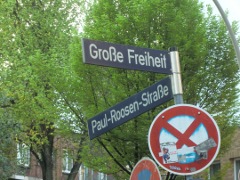 Ende der Gro�en Freiheit, Ecke Paul-Roosen-Stra�e