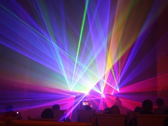 Leider konnten wir das Laserspektakel erst auf den Bildern und Videos im Nachhinein  genie�en